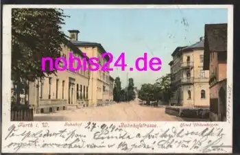 93437 Furth im Wald Bahnhof Hotel Hohenbogen o ca.1900