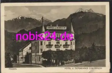 87629 Füssen Hotel Zum Hirsch o 18.6.1928