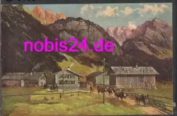 87561 Birgsau bei Oberstdorf Künstlerkarte *ca.1920