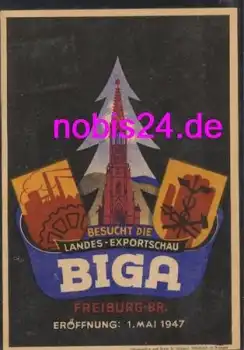 Freiburg Breisgau BIGA Landesexportschau *1947