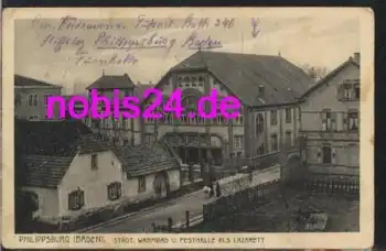 76661 Philippsburg Warmbad Festhalle o 19.7.1916
