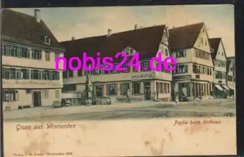 71364 Winnenden Rathaus Apotheke *ca.1910