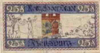 Flensburg Städtenotgeld 25 Pfennige 1921
