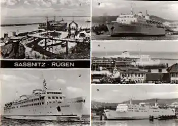 18546 Sassnitz Ostseefährschiffe "Sassnitz" "Trelleborg" "Skane"* ca. 1975