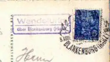 06502 Wendefurth Landpoststempel o 6.1.1958 auf Ak Wernigerode