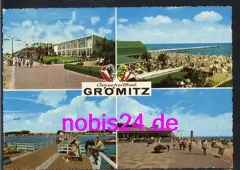 23743 Grömitz Gaststätte Strand Wappen o 11.8.1965