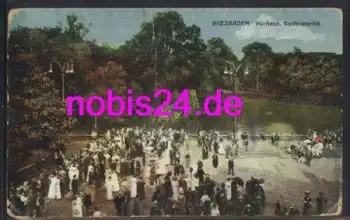 Wiesbaden Kurhaus Gartenpartie o ca.1902