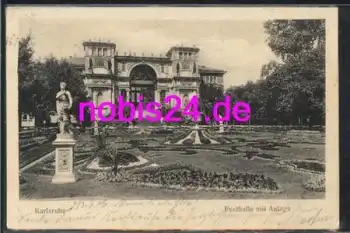 Karlsruhe Festhalle mit Anlage o 13.6.1906