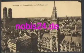 München Frauenkirche Rathausturm  *ca.1910