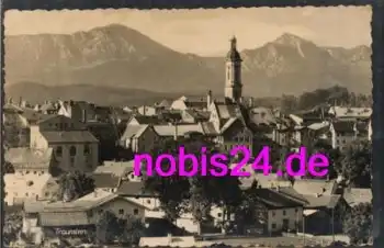 83278 Traunstein mit Kirche o 6.3.1956
