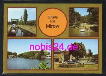 17252 Mirow Mecklenburg Schleuse Camping  *ca.1988