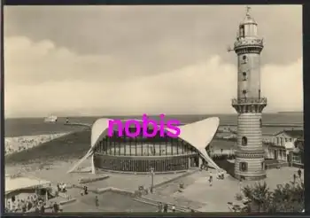 Warnemünde Restaurant "Teepott" Leuchtturm o ca.1969