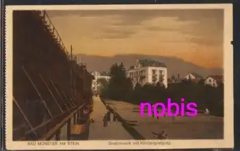 55583 Bad Münster Gradierwerk Spielplatz *ca.1920