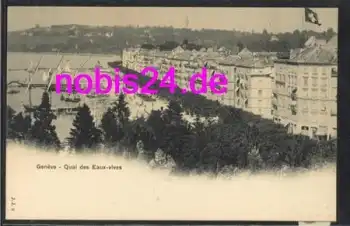 Geneve Qual des Eaux vives  *ca.1920