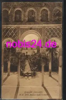 Granada Generalife Partio Acequia desde el interior  *ca.1920