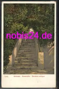 Granada Generalife Escalera antigua *ca.1920