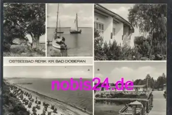 18230 Rerik Hünengrag Lesecafe Strand o 26.7.1979