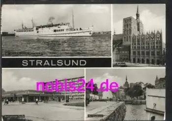Stralsund Schiff Kaufhalle Kirche o 5.9.1979