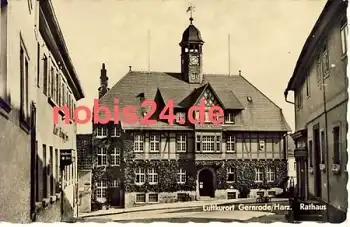 06507 Gernrode Harz Rathaus Hotel *ca.1963