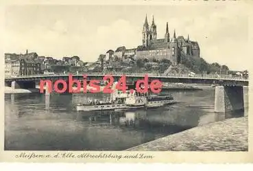 01662 Meissen Dom Elbdampfer "Sachsen"  *1950