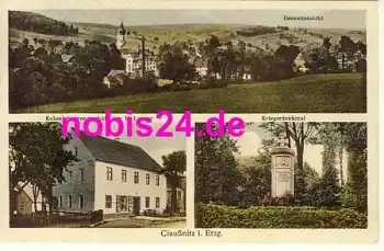 09623 Clausnitz Rechenberg-Bienenmühle Geschäft Kriegerdenkmal o 16.7.1930