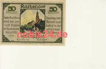 14712 Rathenow Notgeld 50 Pfennige um 1920