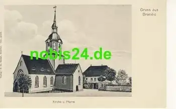 04821 Brandis Kirche und Pfarre *ca.1920