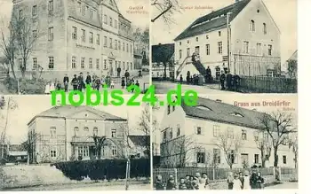 04769 Weichteritz Dreidörfer Gasthöfe Schule Villa o 7.7.1910