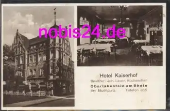 56112 Oberlahnstein Rhein Hotel Kaiserhof o 1932