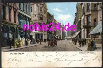 Düsseldorf Schadowstrasse o 30.6.1908