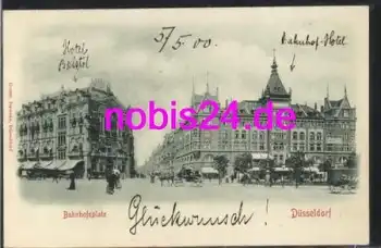 Düsseldorf Bahnhofsplatz Hotel o 6.5.1900