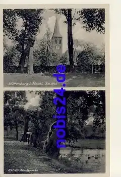 19243 Wittenburg Amtsbrücke Wall Kirche  *ca.1940