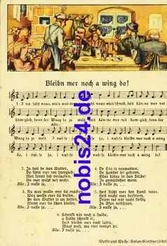 Anton Guenther "Bleibn mer noch.."  Liedkarte Nr. 8979  *ca.1940