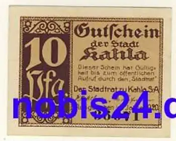 07768 Kahla Notgeld 10 Pfennige 1921