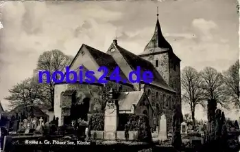 23715 Bosau Kirche Friedhof *ca.1955
