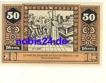 19336 Wilsnack Notgeld 50 Pfennige 1922