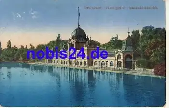 Budapest Stadtwäldchenteich o 1915