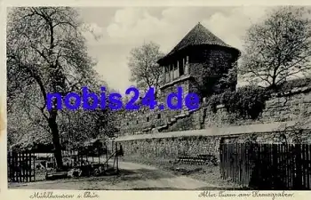 99974 Mühlhausen Alter Turm Kreuzgraben o 1942