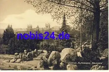 Zürich Alpenquai Anlagen  *ca.1920