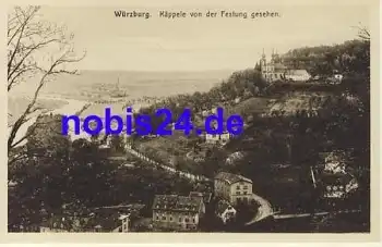 Würzburg Käppele von der Festung  *ca.1930