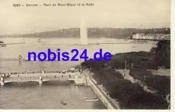 Geneve Pont du Mont Blanc  *ca.1915