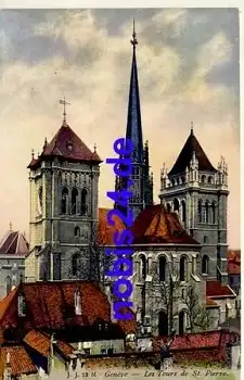 Geneve Les Tours de St.Pierre  ca.1915