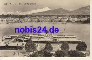 Geneve Rade et Mont Blanc *ca.1920