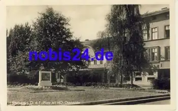 16816 Neuruppin Platz mit HO Gaststätte *ca.1955