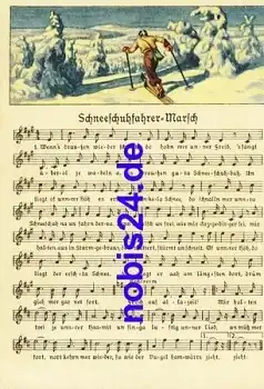 Anton Günther "Schneeschuhfahrer Marsch" Liedkarte Nr. 8984 *ca.1940