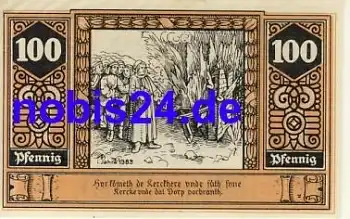 19336 Wilsnack Notgeld 100 Pfennige 1922