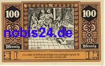 19336 Wilsnack Notgeld 100 Pfennige 1922