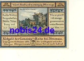 98693 Ilmenau Notgeld 25 Pfennige 1921