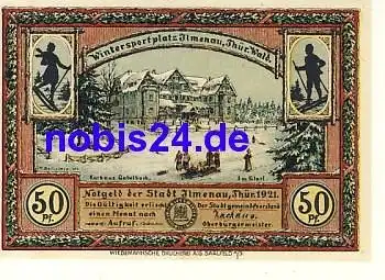98693 Ilmenau Notgeld 50 Pfennige 1921