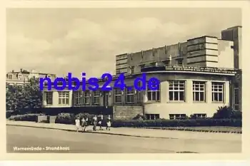 Warnemünde Strandhaus Kurhaus *ca.1954